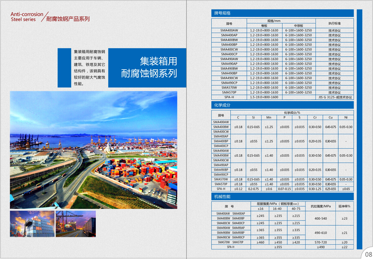 集装箱用耐腐蚀钢